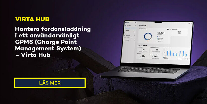 Skärmdump över Virta Hub på en Macbook
